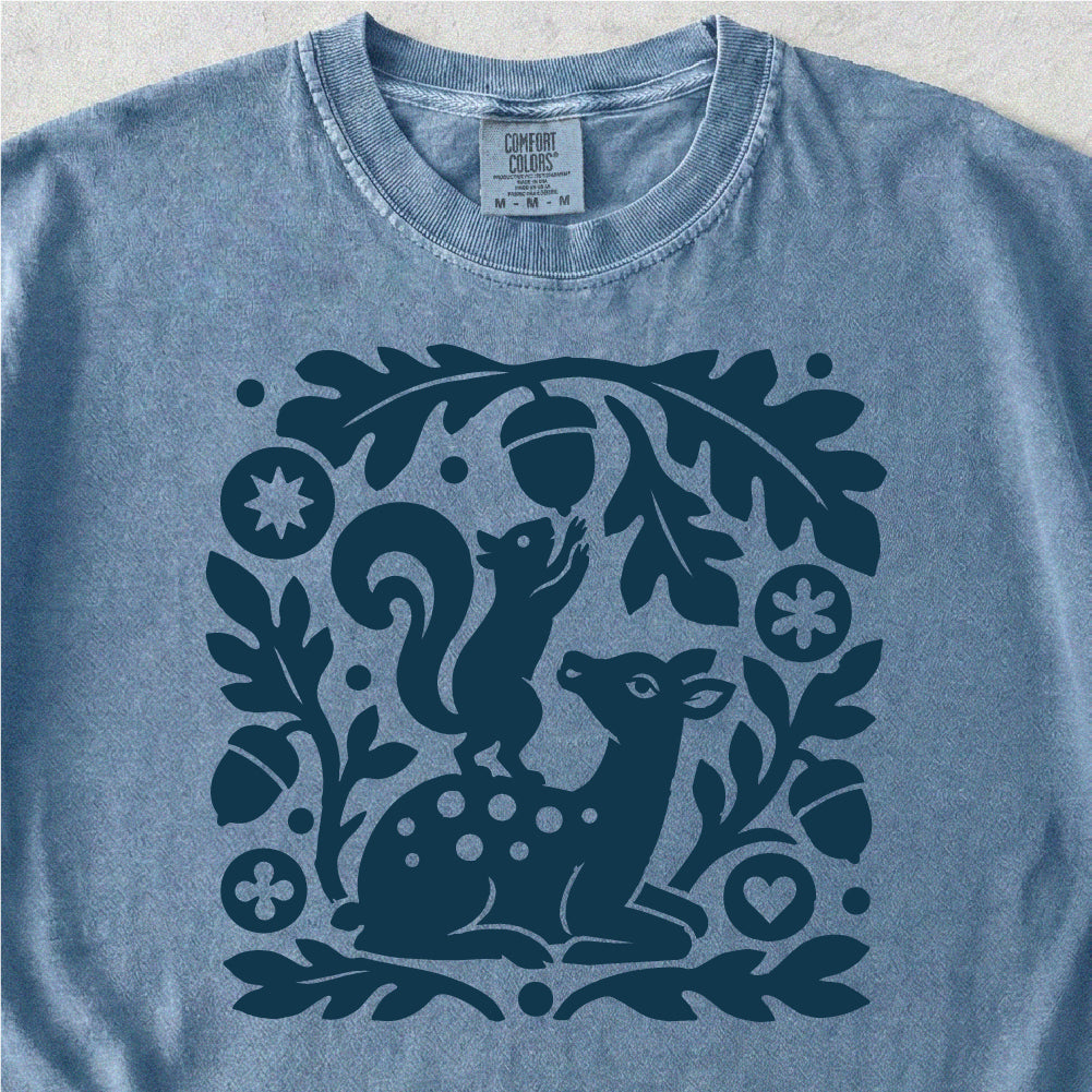 Squirrel and Fawn Tshirt
