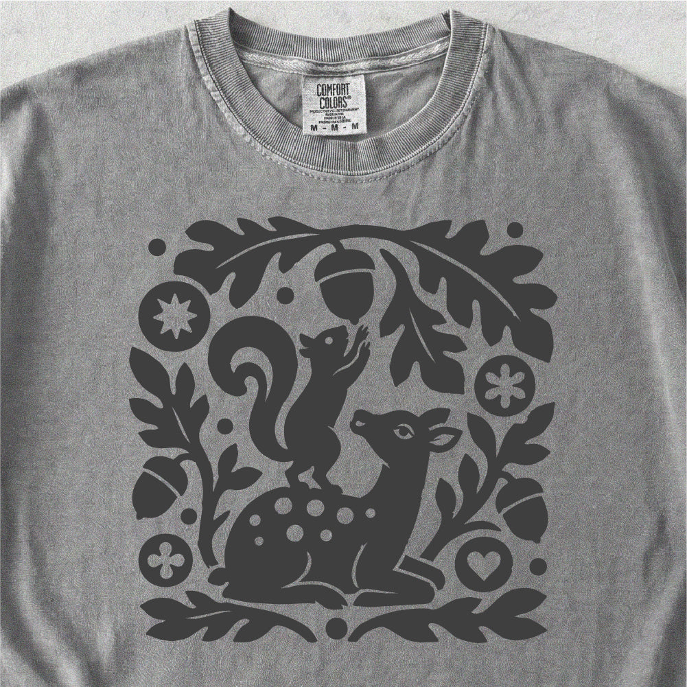 Squirrel and Fawn Tshirt