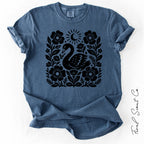 Swan Floral Tshirt