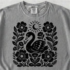 Swan Floral Tshirt
