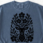 Floral Deer Tshirt