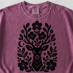 Floral Deer Tshirt