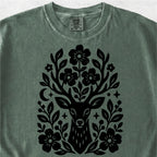 Floral Deer Tshirt