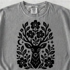 Floral Deer Tshirt