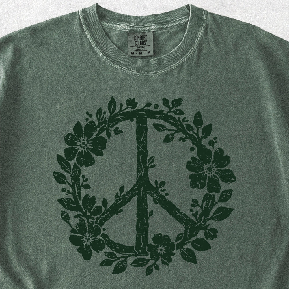 Floral Peace Sign Tshirt