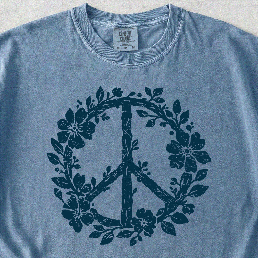 Floral Peace Sign Tshirt