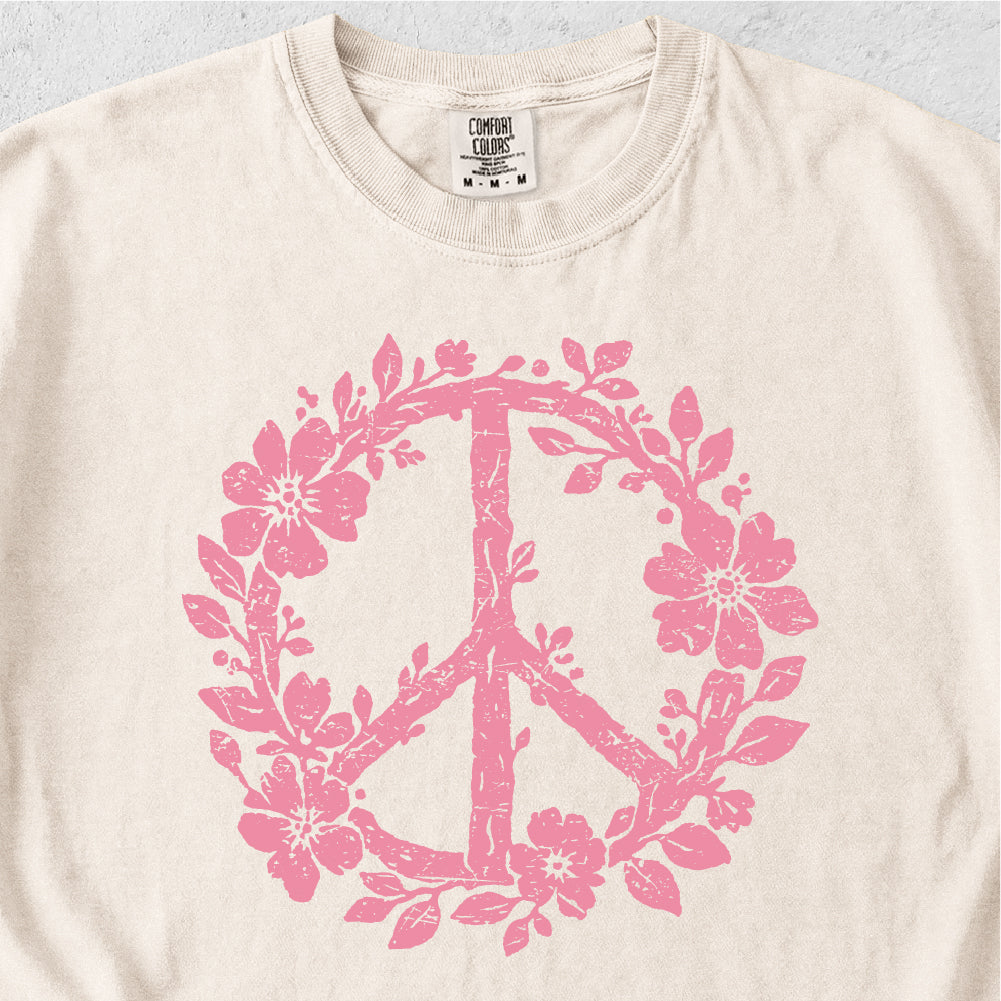 Floral Peace Sign Tshirt