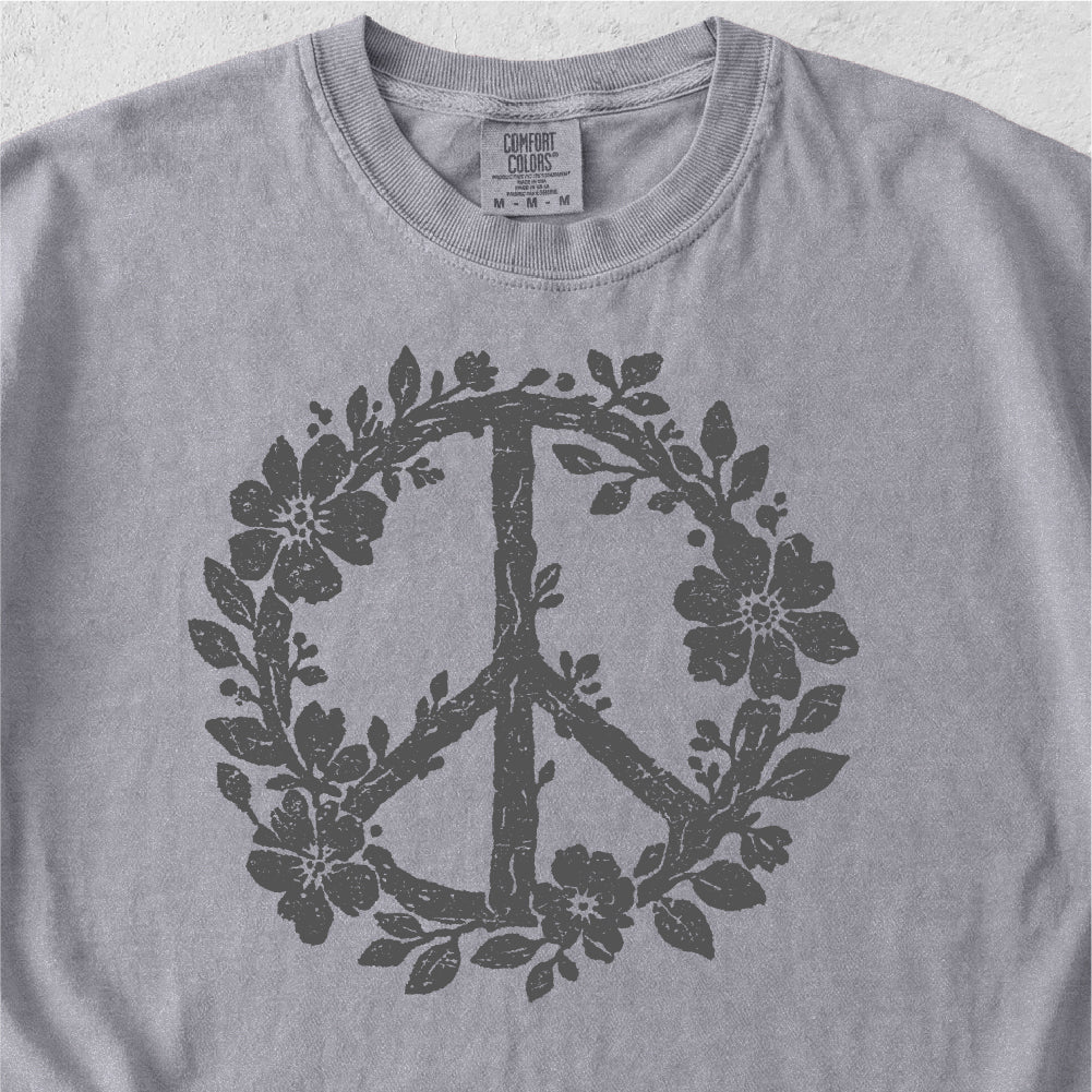 Floral Peace Sign Tshirt
