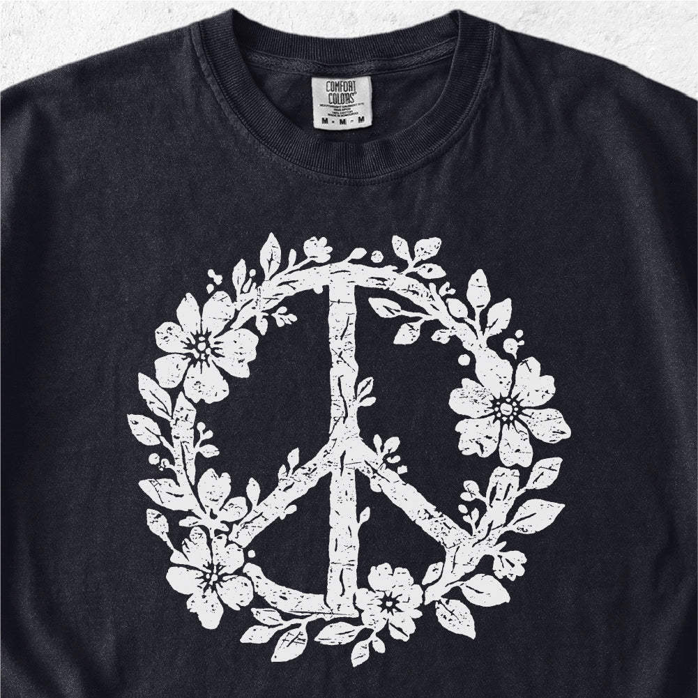 Floral Peace Sign Tshirt