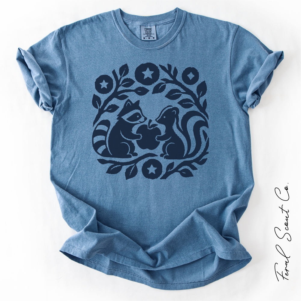 Raccoon and Squirrel Tshirt