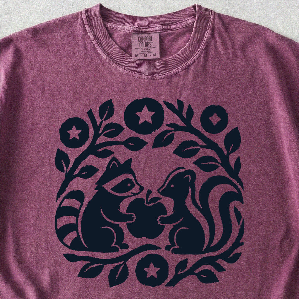 Raccoon and Squirrel Tshirt