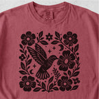 Hummingbird Floral Tshirt