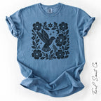Hummingbird Floral Tshirt