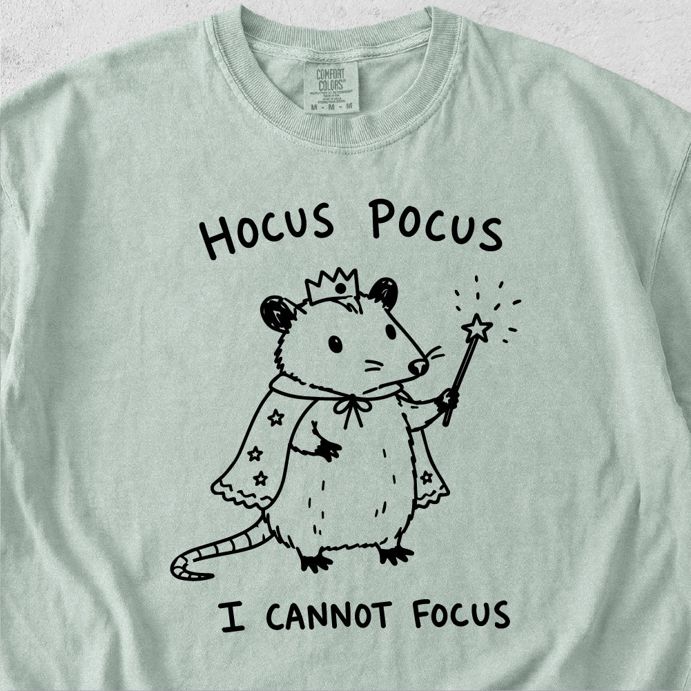 I Cannot Focus Possum Tshirt