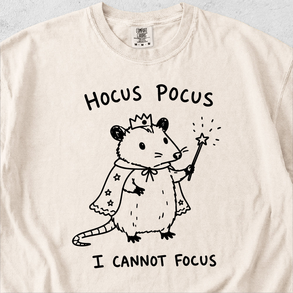 I Cannot Focus Possum Tshirt