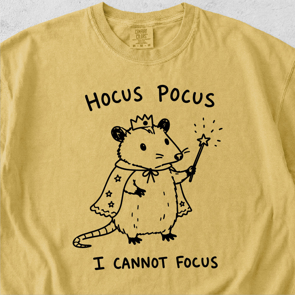 I Cannot Focus Possum Tshirt