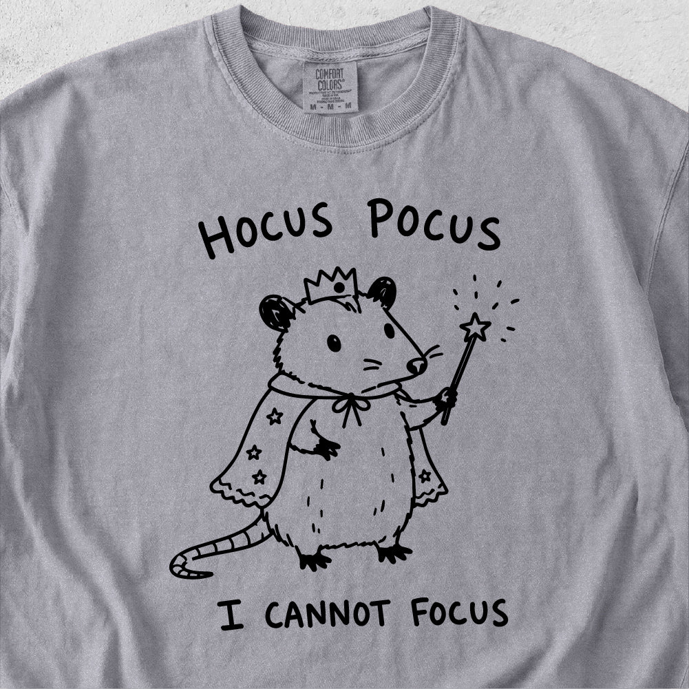 I Cannot Focus Possum Tshirt
