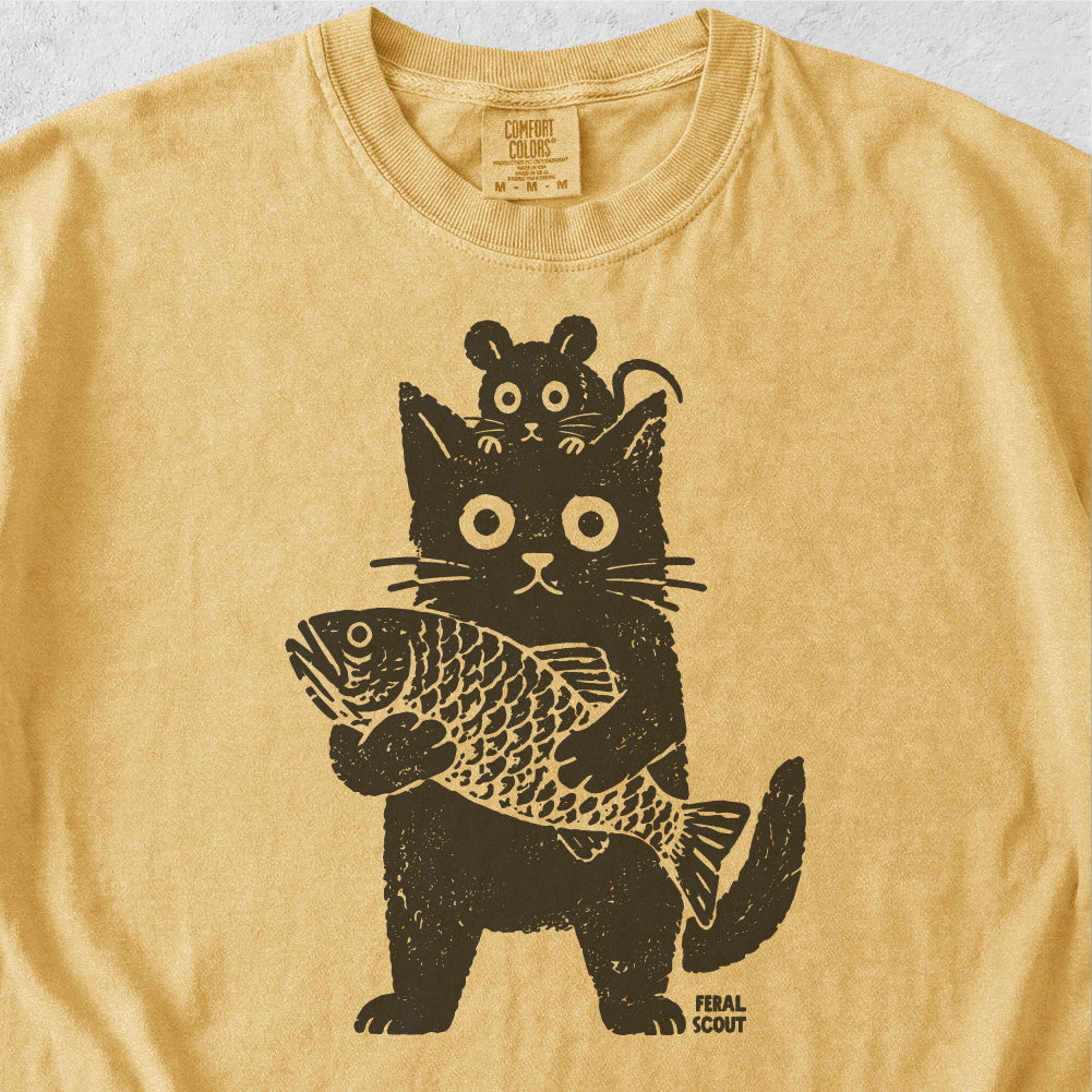 Cat Mouse Fish Tshirt