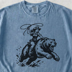 Cowgirl Riding Grizzly Tshirt