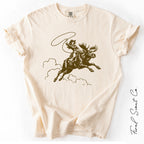 Cowgirl Riding Moose Tshirt