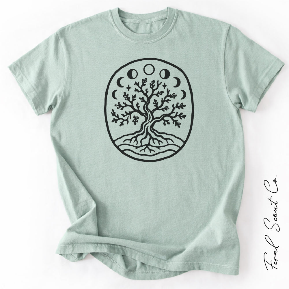 Moon Phase Tree Tshirt