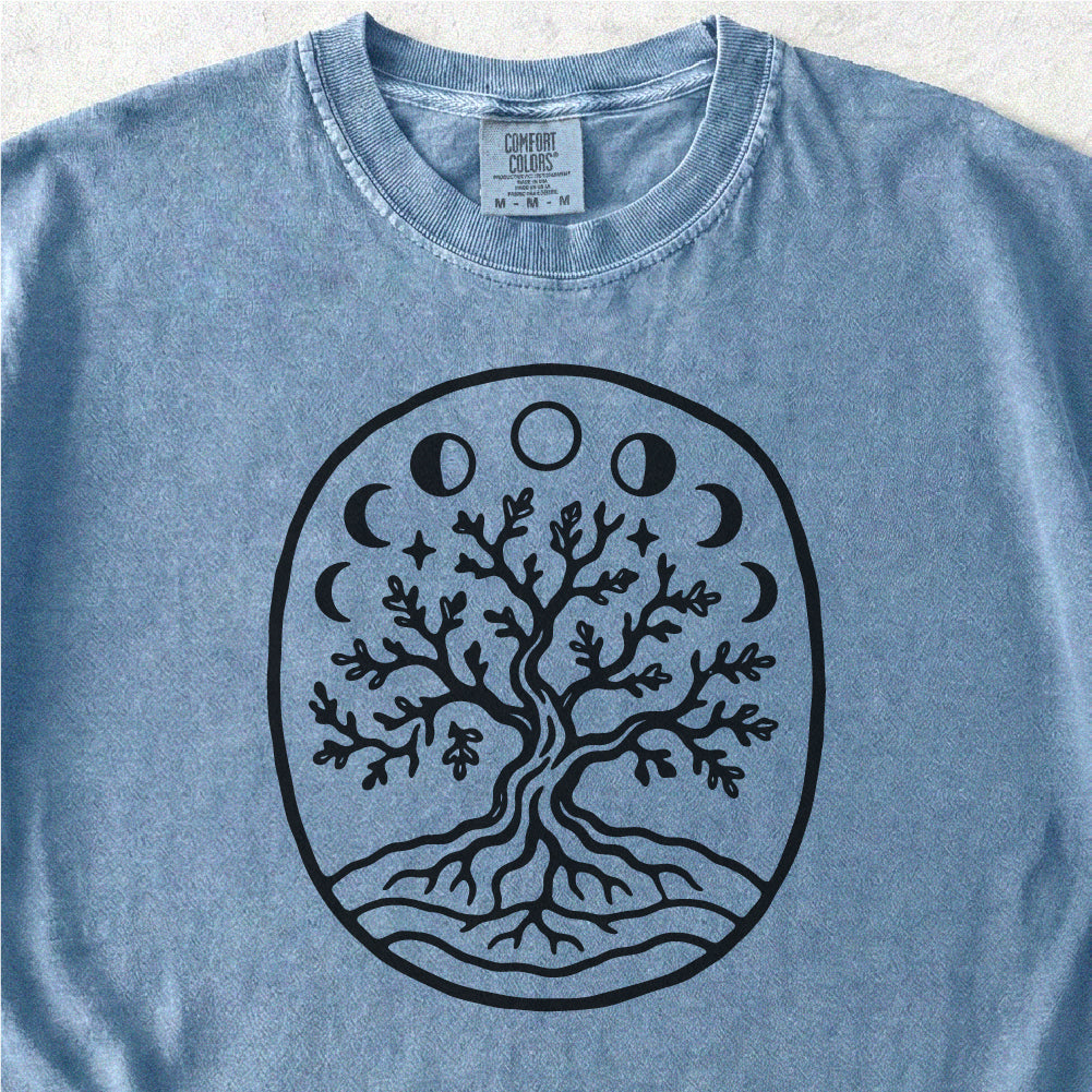 Moon Phase Tree Tshirt