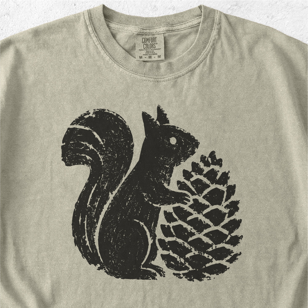 Squirrel Pinecone Tshirt