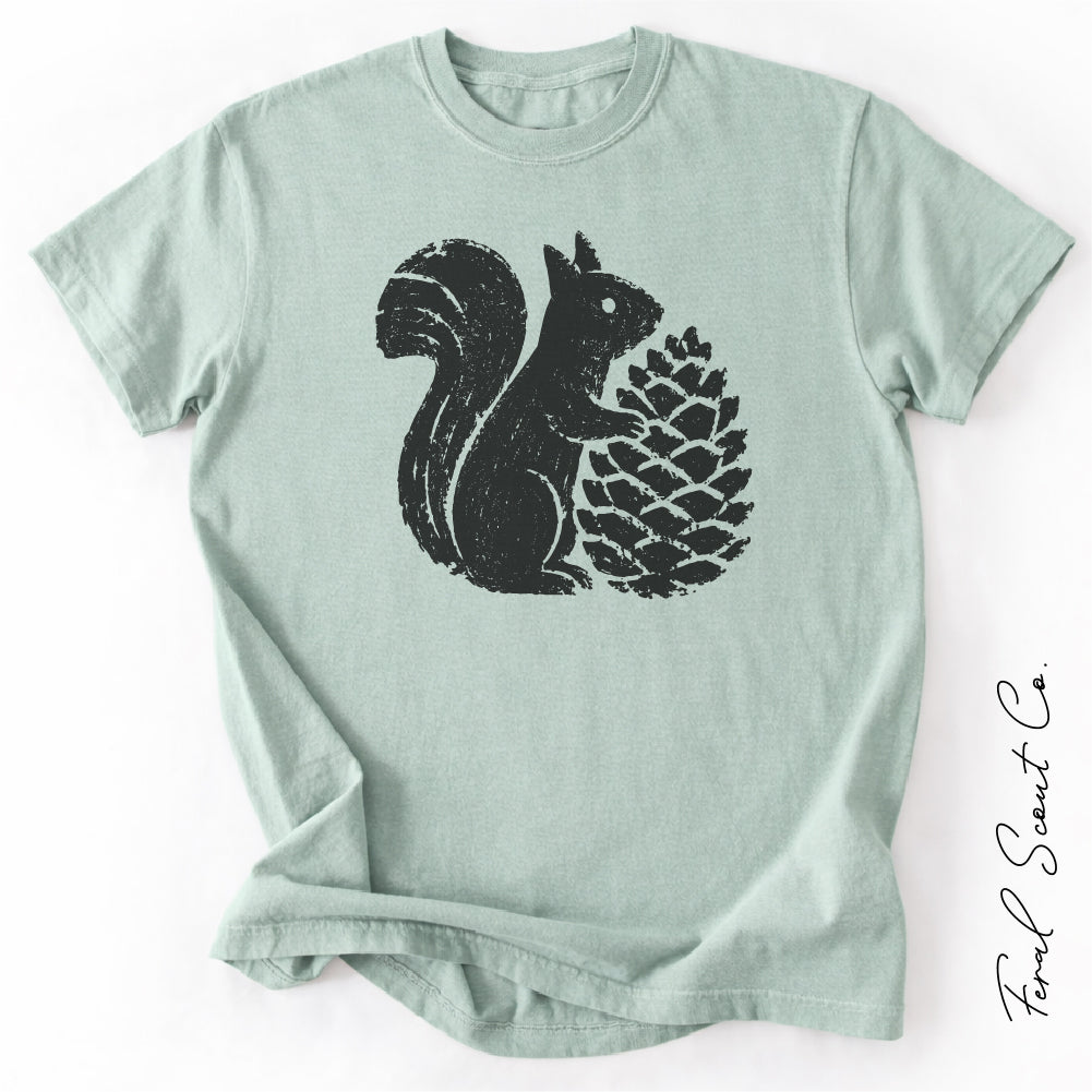 Squirrel Pinecone Tshirt