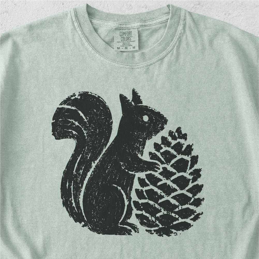 Squirrel Pinecone Tshirt
