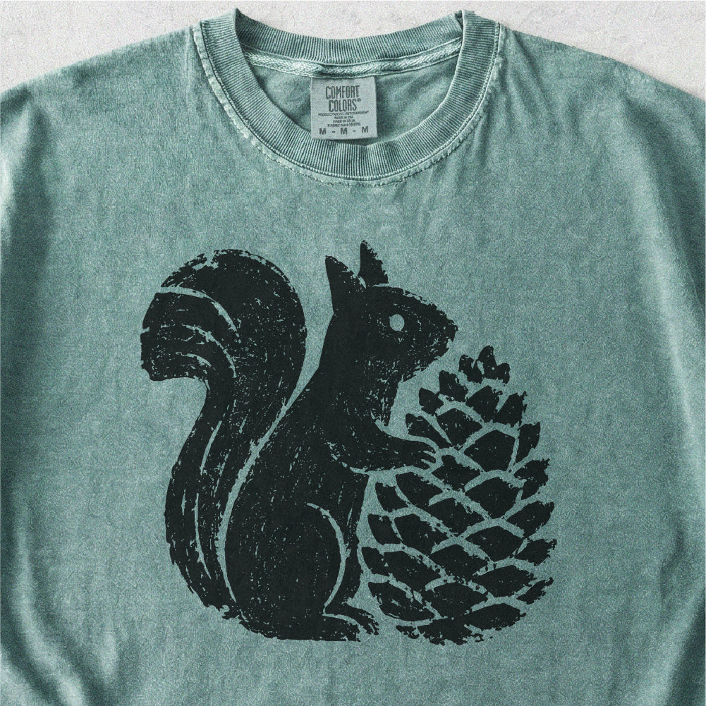 Squirrel Pinecone Tshirt