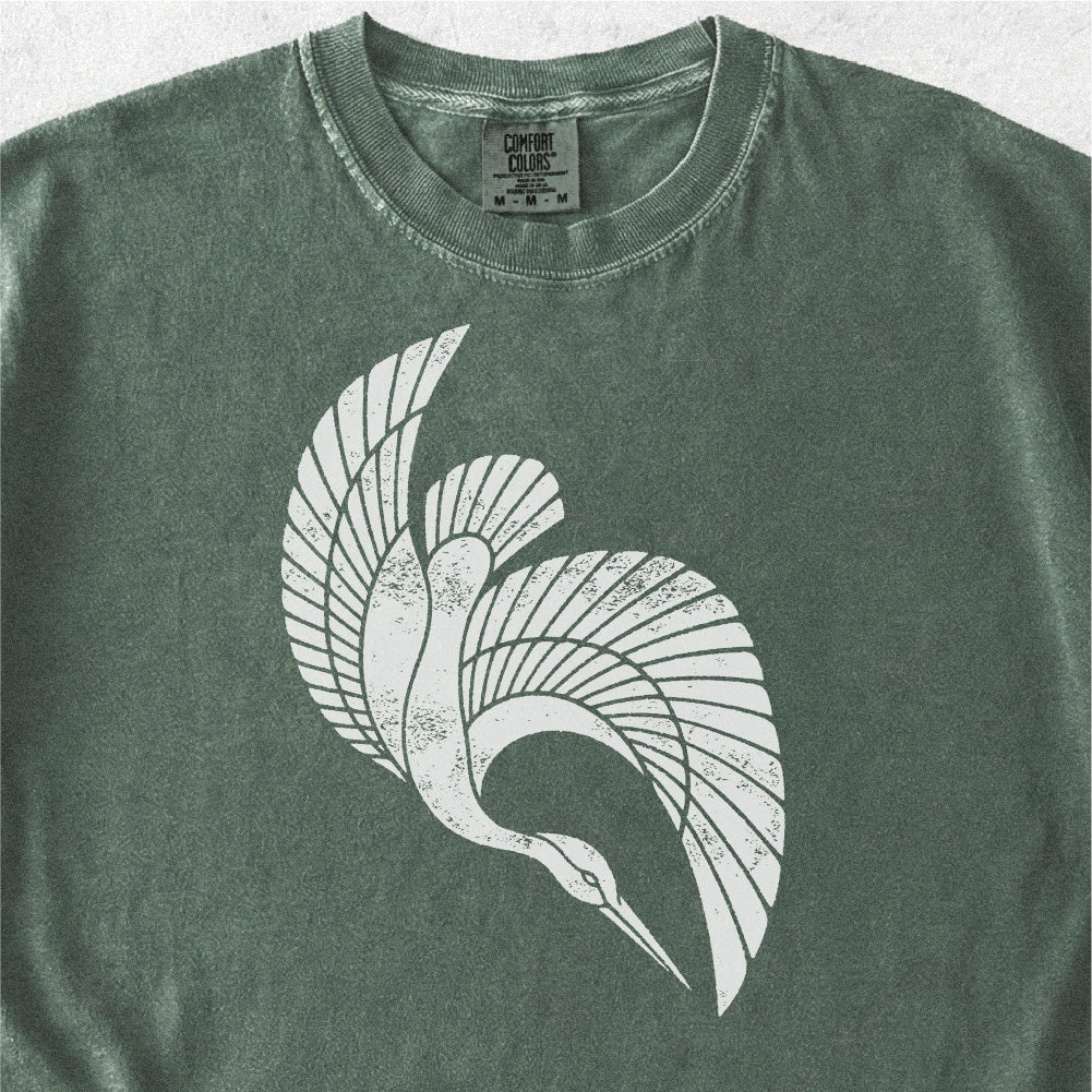 Flying Heron Tshirt