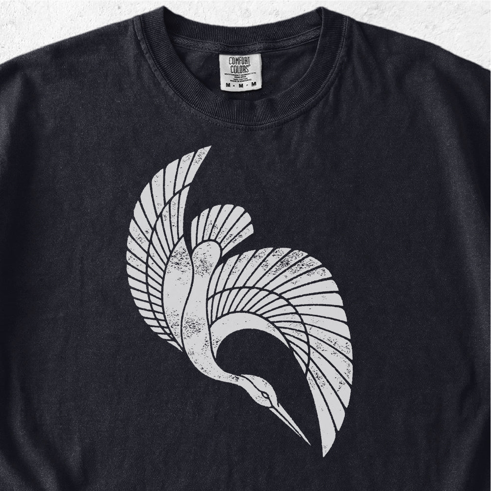 Flying Heron Tshirt