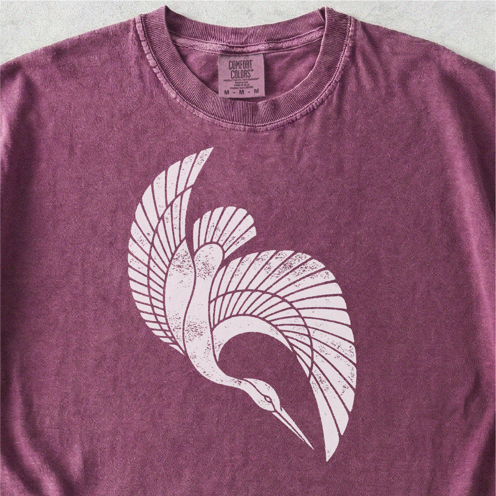 Flying Heron Tshirt