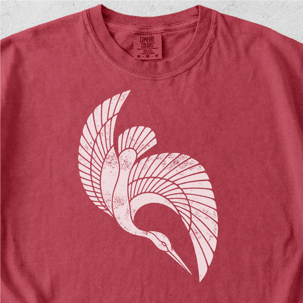 Flying Heron Tshirt