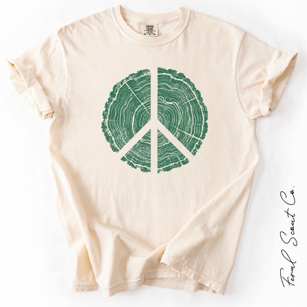 Tree Ring Peace Tshirt
