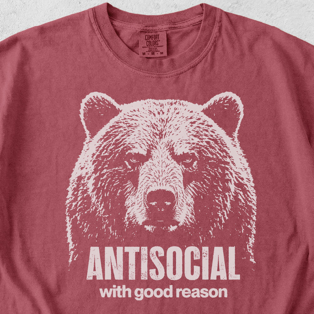 Antisocial Bear Tshirt
