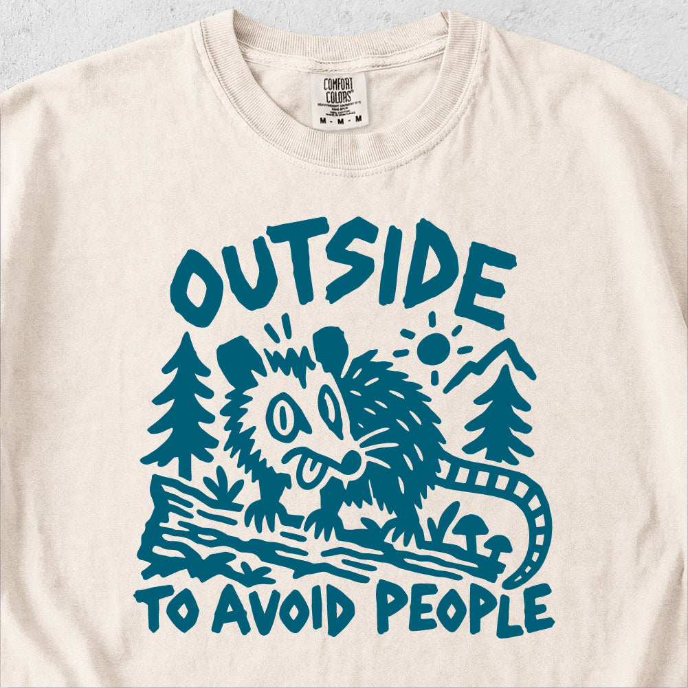 Outside to Avoid People Tshirt