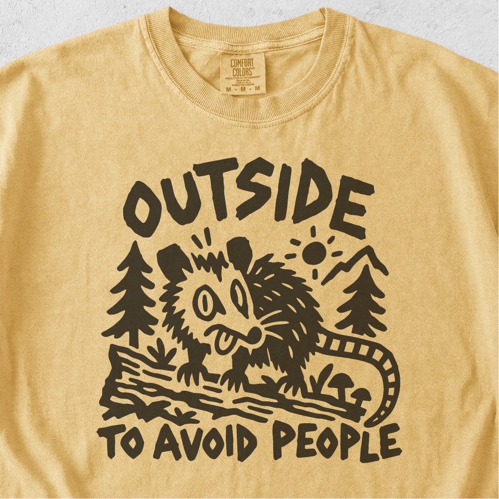 Outside to Avoid People Tshirt