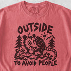 Outside to Avoid People Tshirt