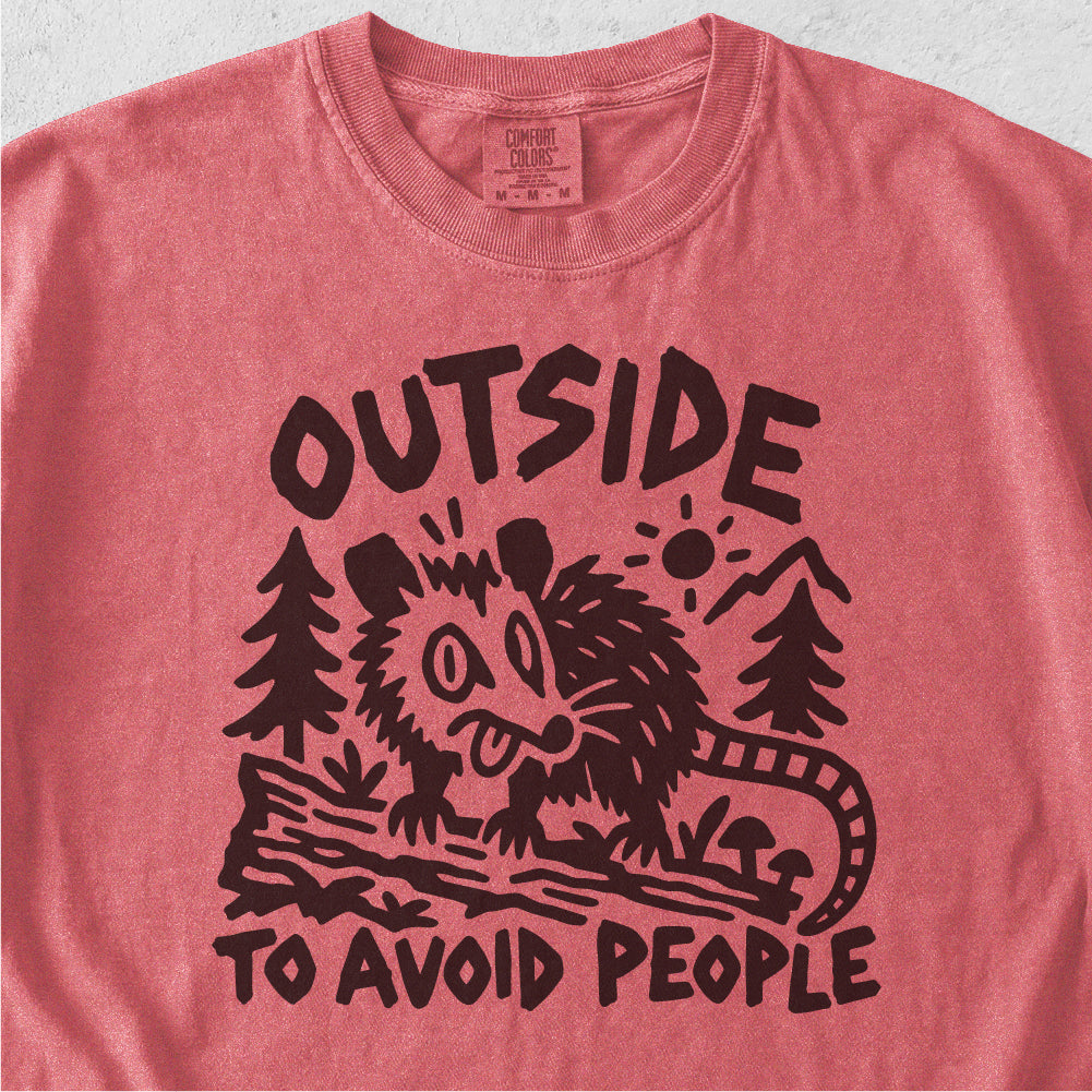 Outside to Avoid People Tshirt