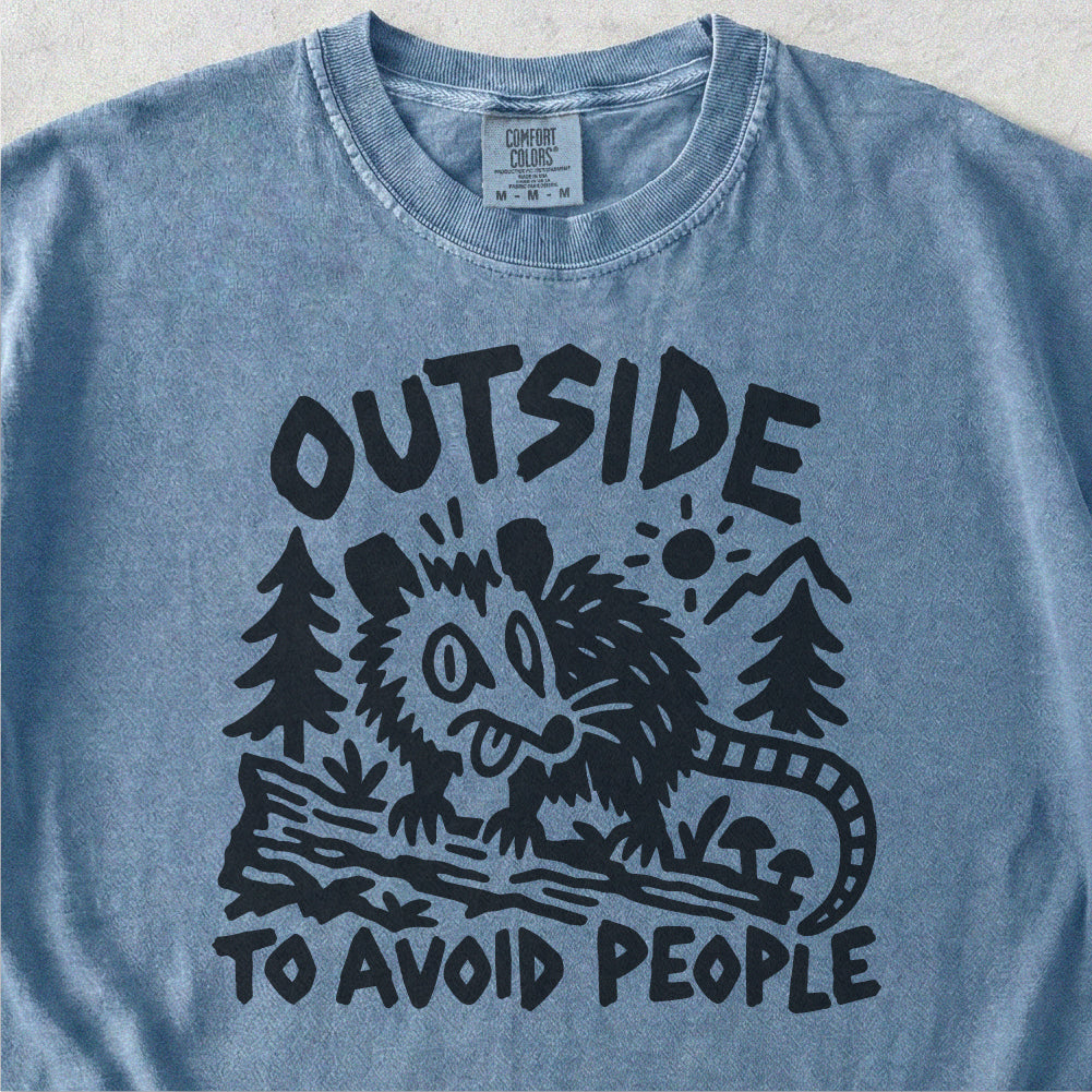 Outside to Avoid People Tshirt