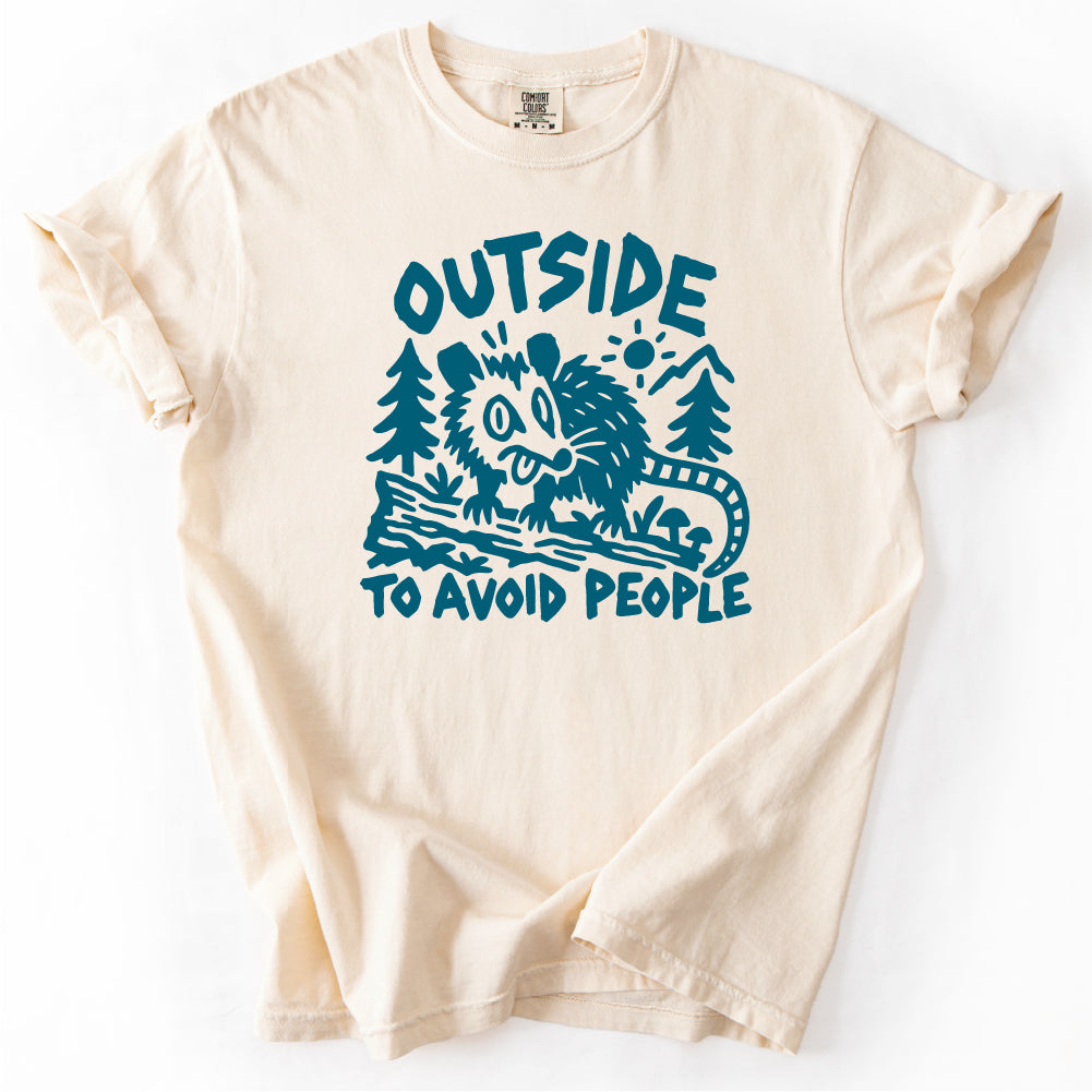 Outside to Avoid People Tshirt