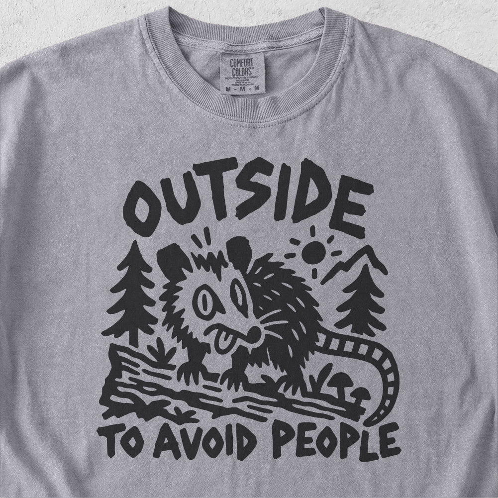 Outside to Avoid People Tshirt