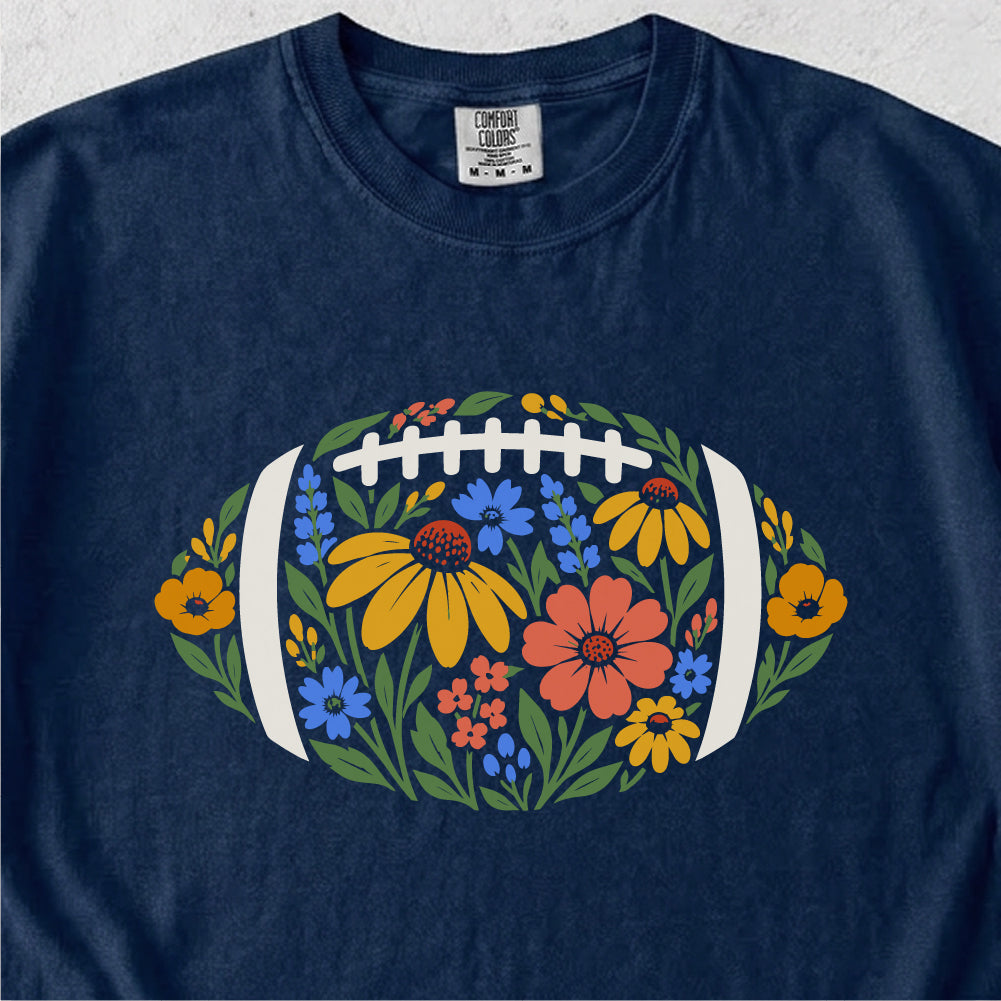 Football Wildflowers Tshirt