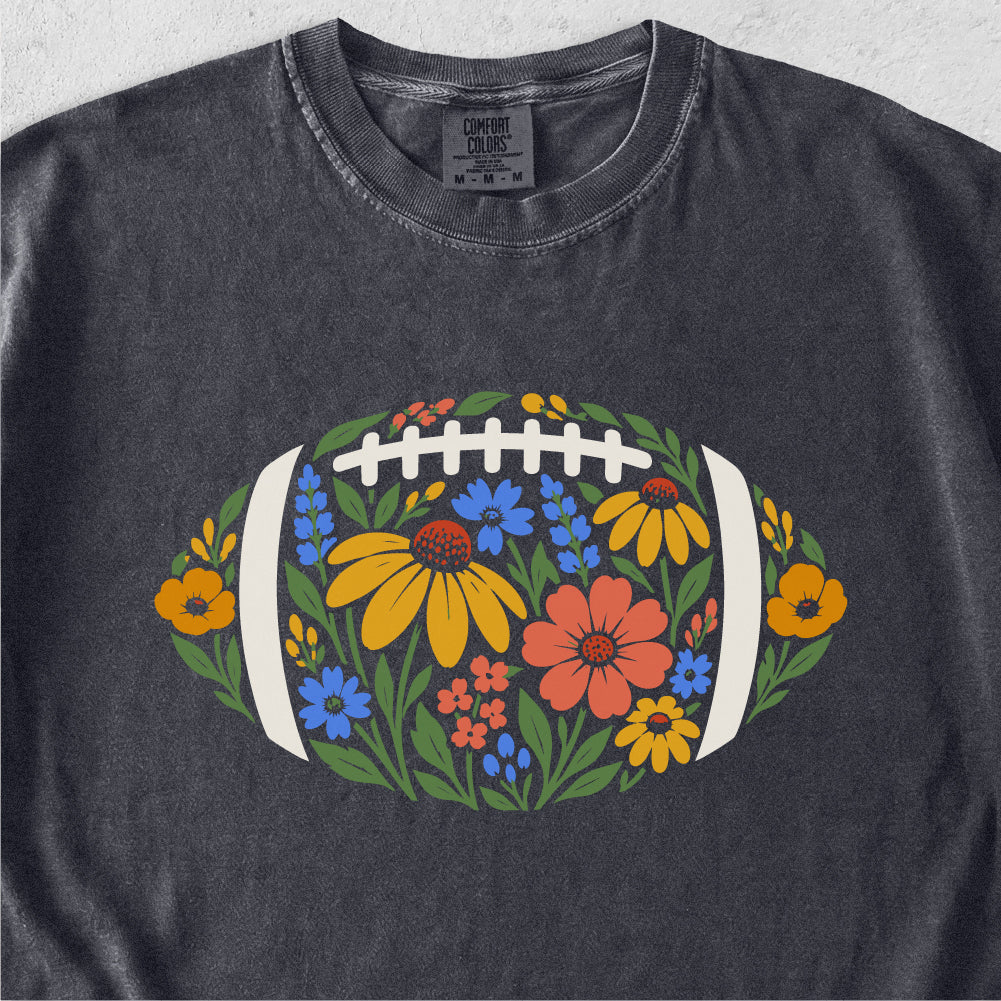 Football Wildflowers Tshirt