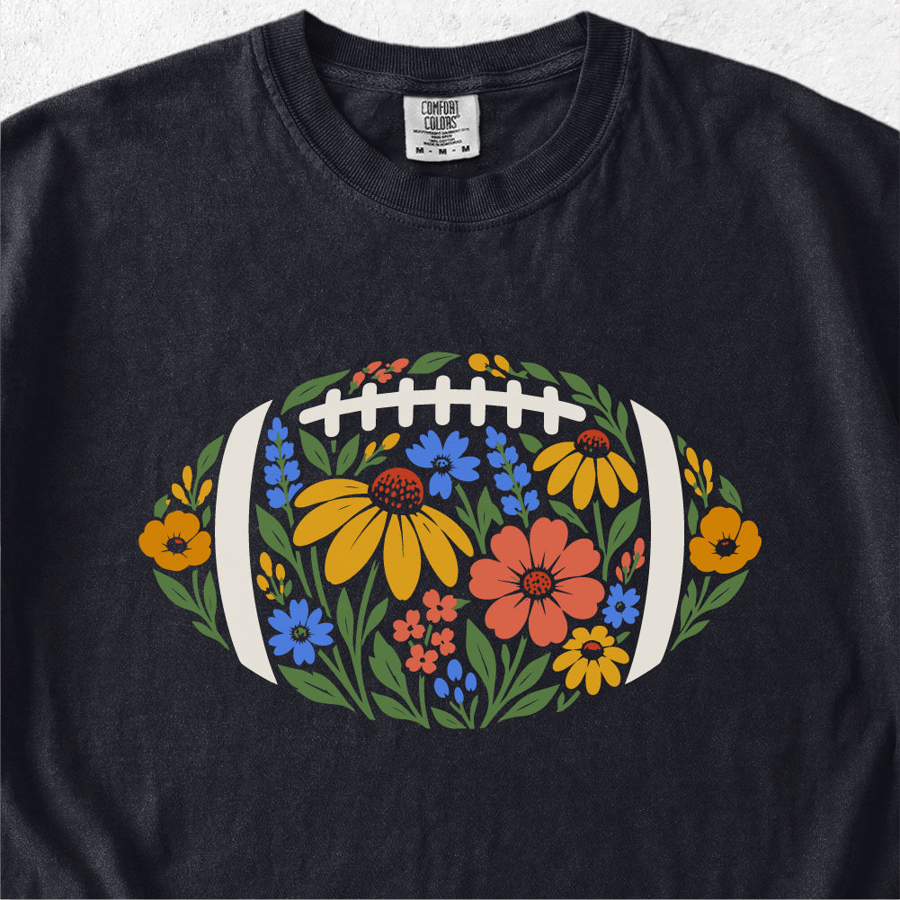 Football Wildflowers Tshirt