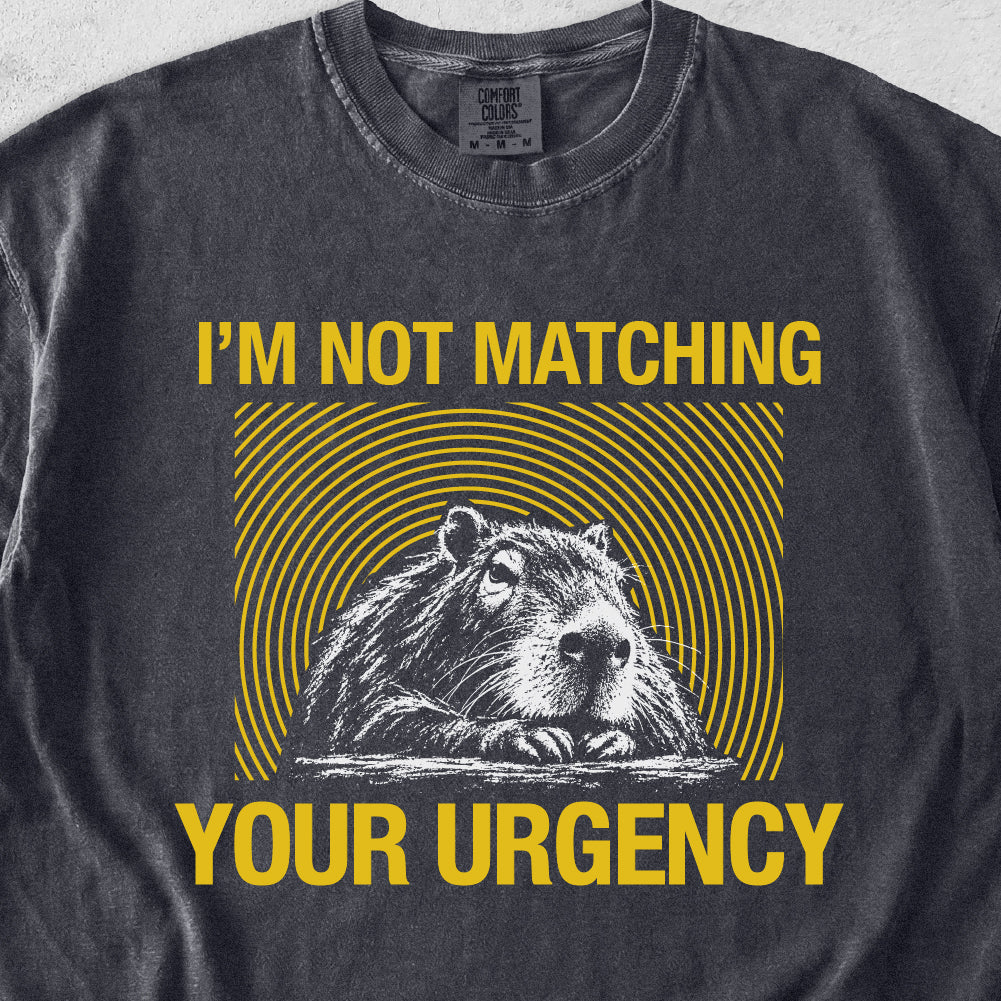 Your Urgency Capybara Tshirt