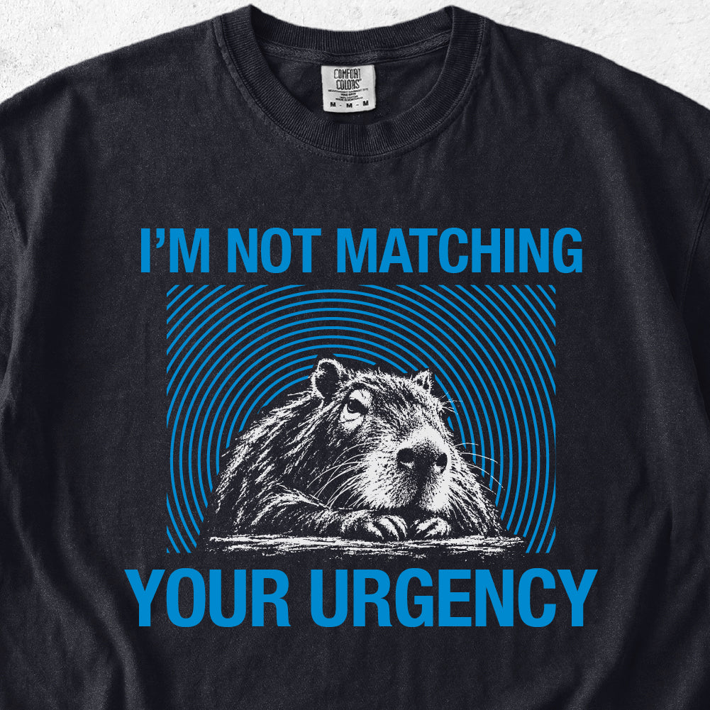 Your Urgency Capybara Tshirt