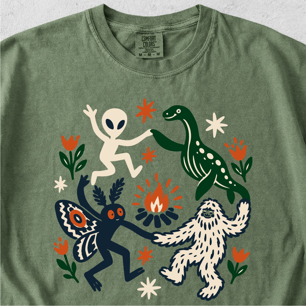 Cryptid Campfire Dance Tshirt