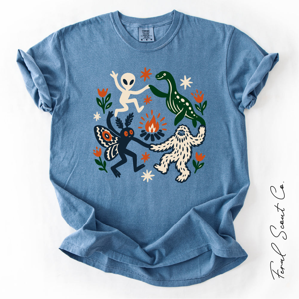 Cryptid Campfire Dance Tshirt